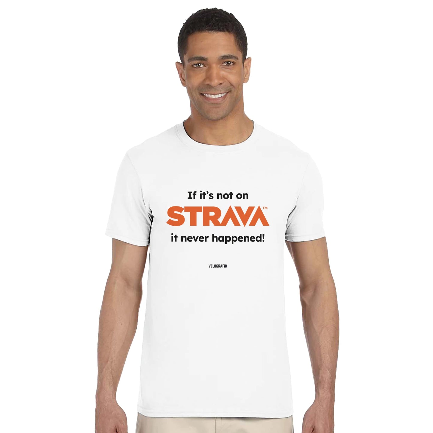 If it's Not on Strava, it Never Happened Cycling white-t-shirt-fbb4869c0e8a