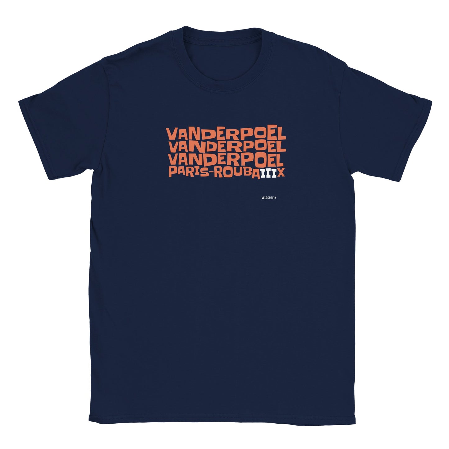 Mathieu van der Poel Paris-Roubaix Three-Peat Cycling-t-shirt-2143e287-e504-459b-9b4e-2d15665338ea