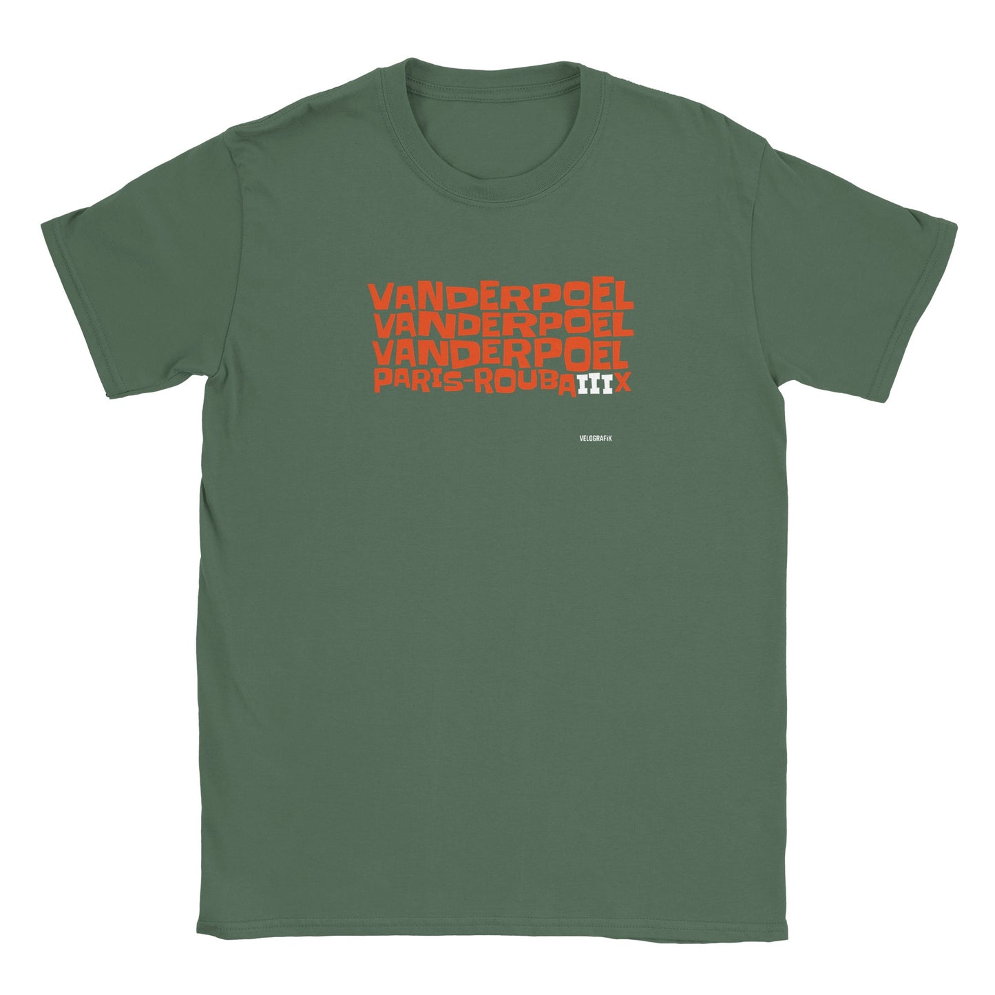 Mathieu van der Poel Paris-Roubaix Three-Peat Cycling-t-shirt-fe42459b-6bc9-4211-add6-ad867da1495d
