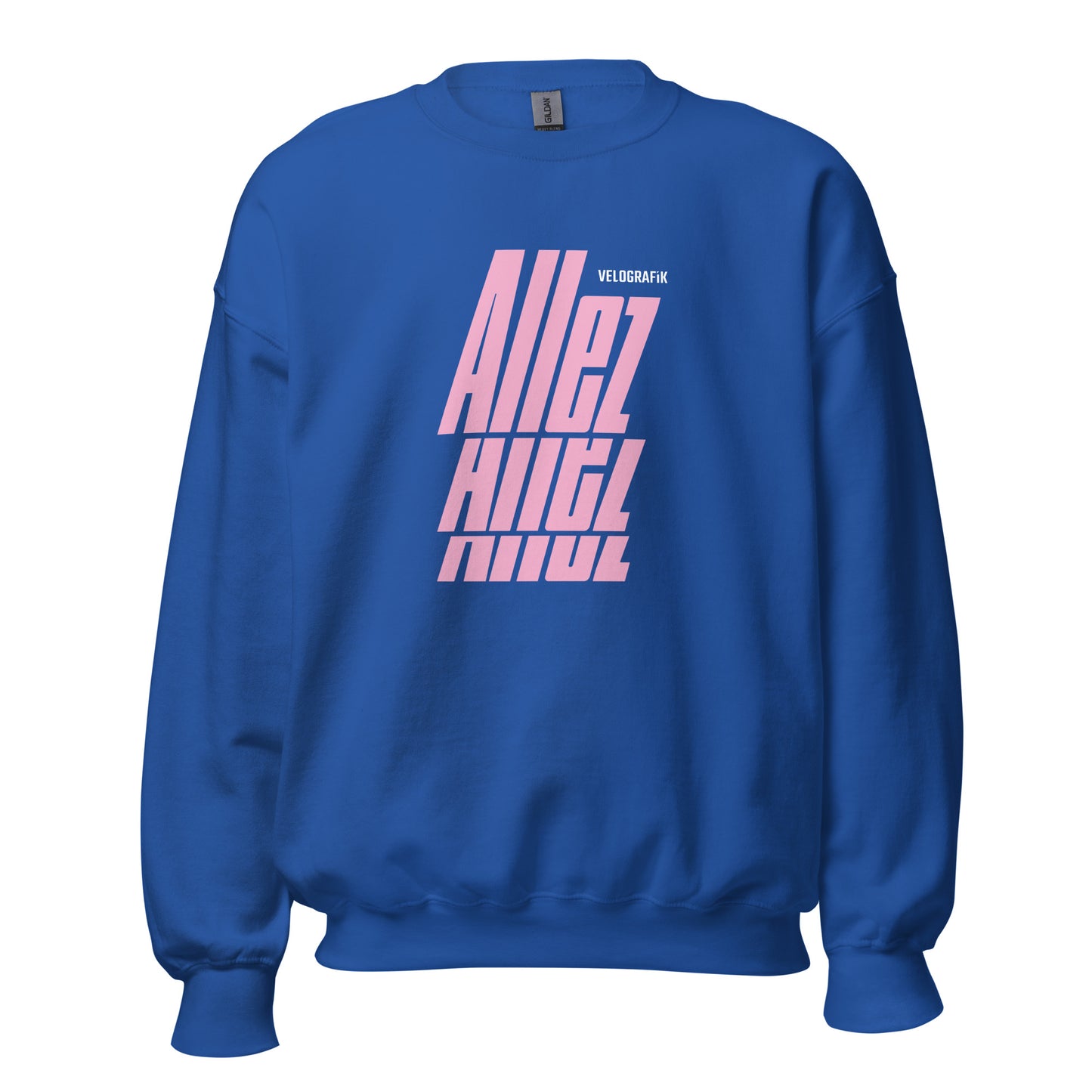 allez allez allez cycling unisex-crew-neck-sweatshirt-royal-front-67dd856022caf