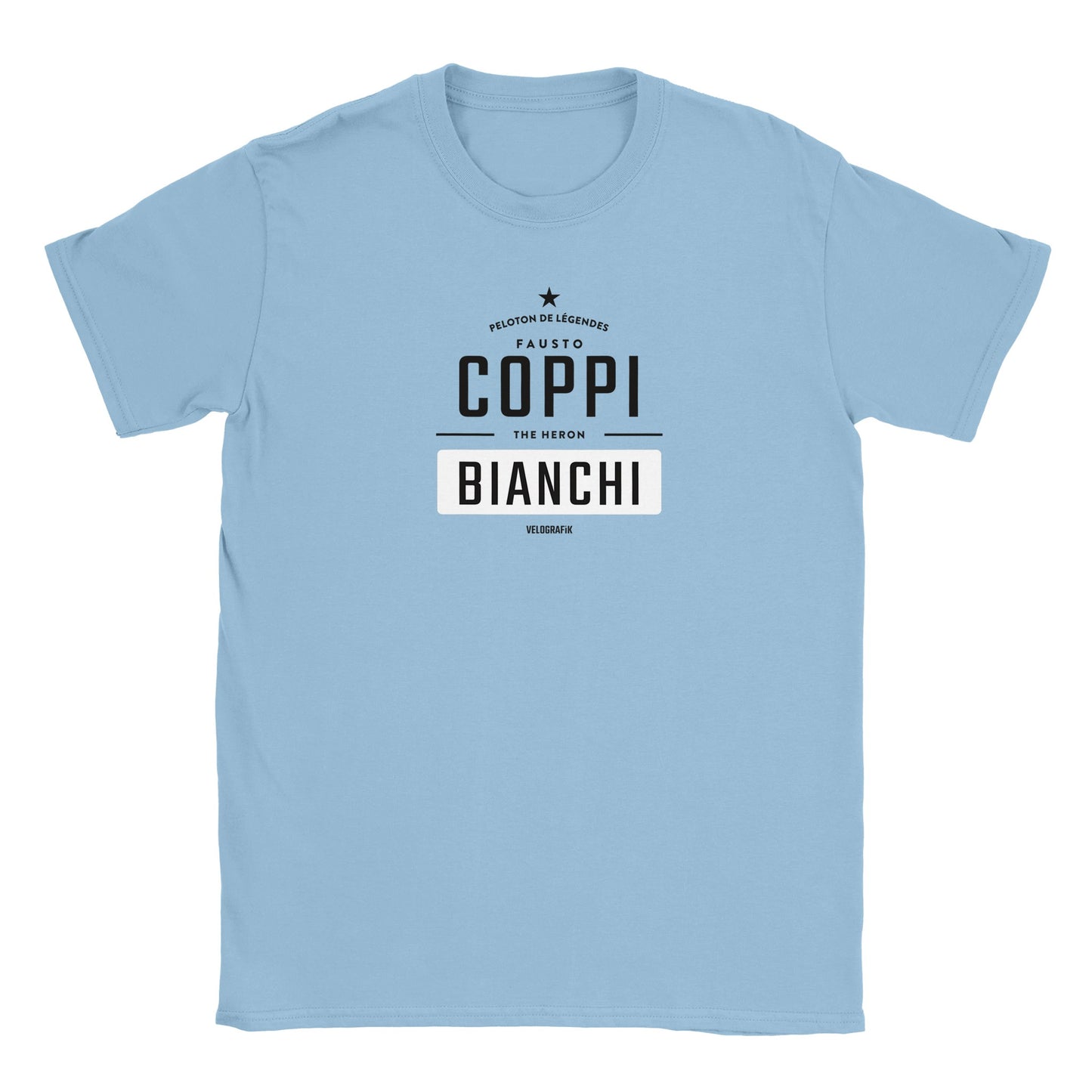 fausto coppi bianchi retro vintage cycling t-shirt