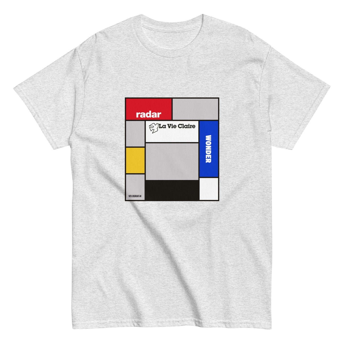 la vie claire lemond hinault 1980s vintage retro cycling team-unisex-classic-tee-ash-front-67b5fe0611c67