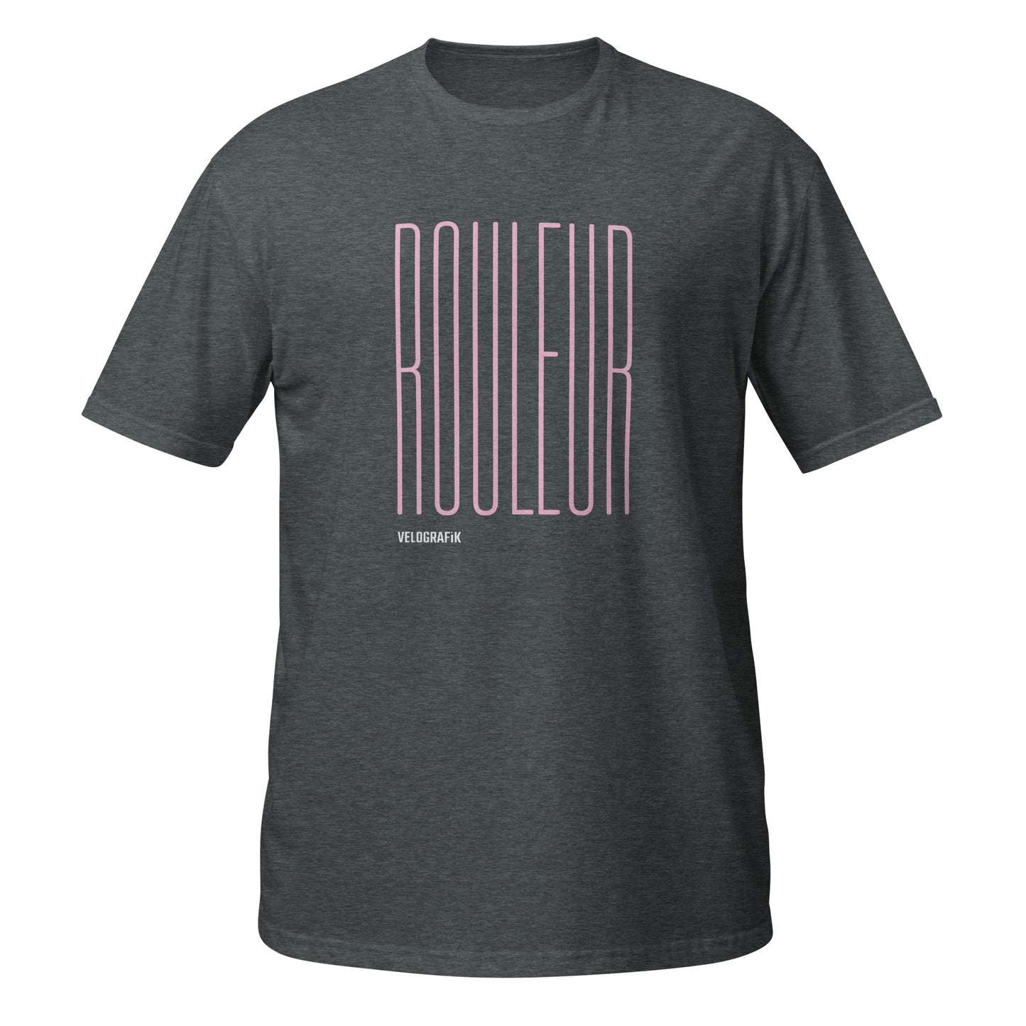 rouleur cycling unisex-basic-softstyle-t-shirt-dark-heather-front-67dd8b3601825