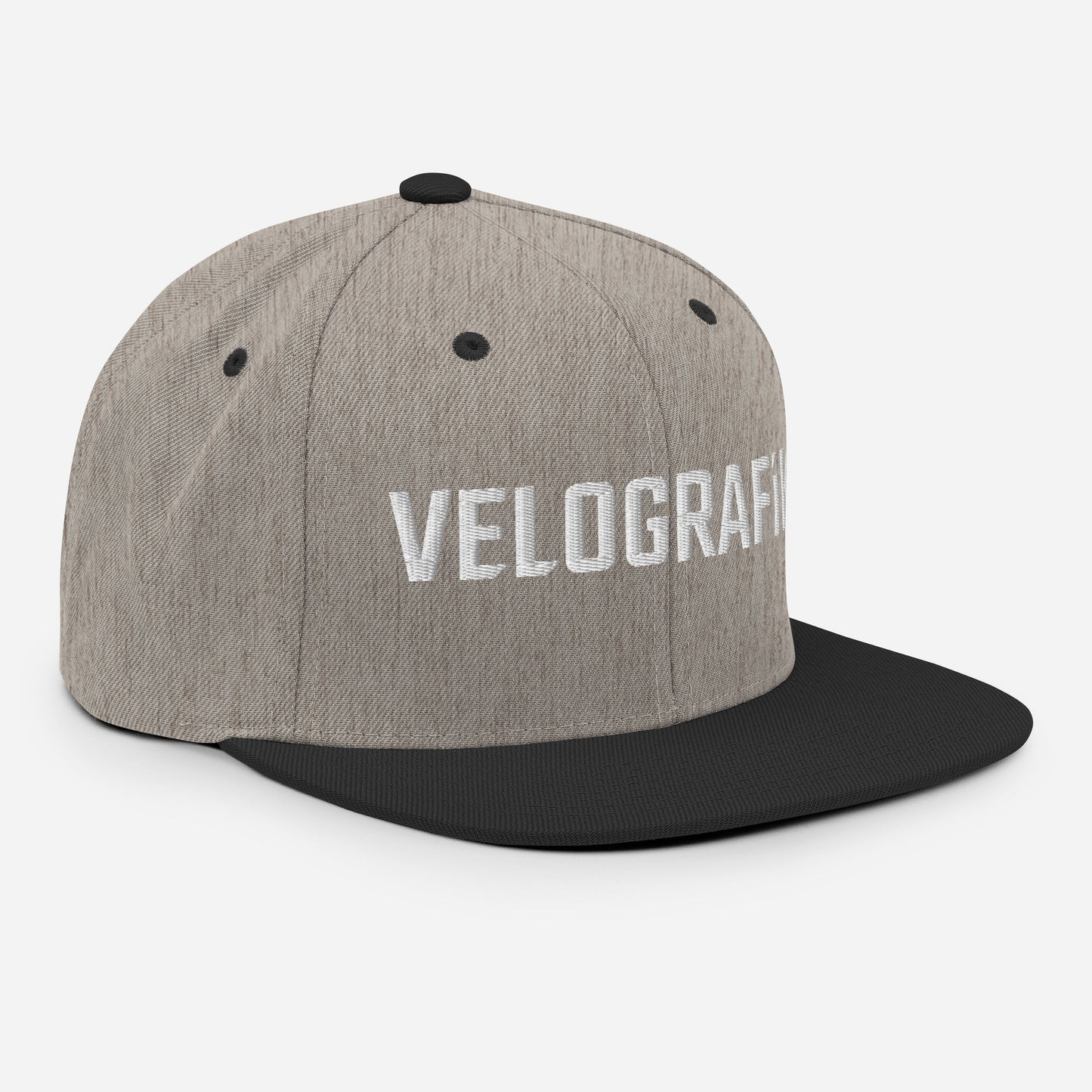 velografik_culture_of_cycling classic-snapback-heather-black-right-front-678fbd8648cf1
