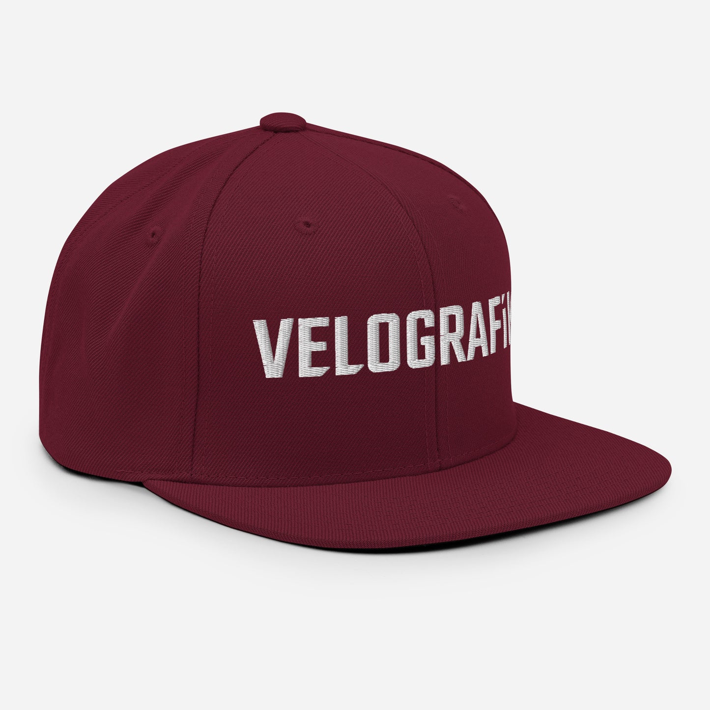 velografik_culture_of_cycling classic-snapback-maroon-right-front-678fbd8641390
