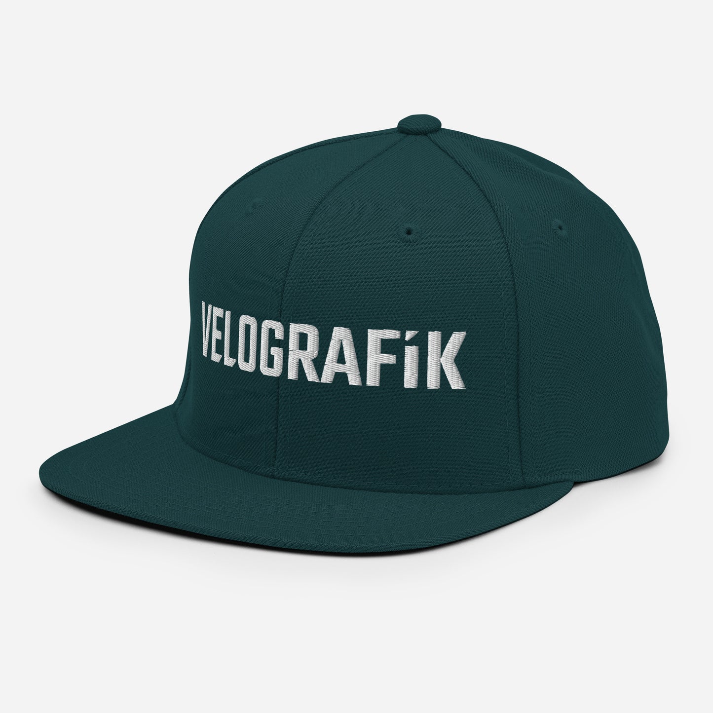 velografik_culture_of_cycling classic-snapback-spruce-left-front-678fbd864432c