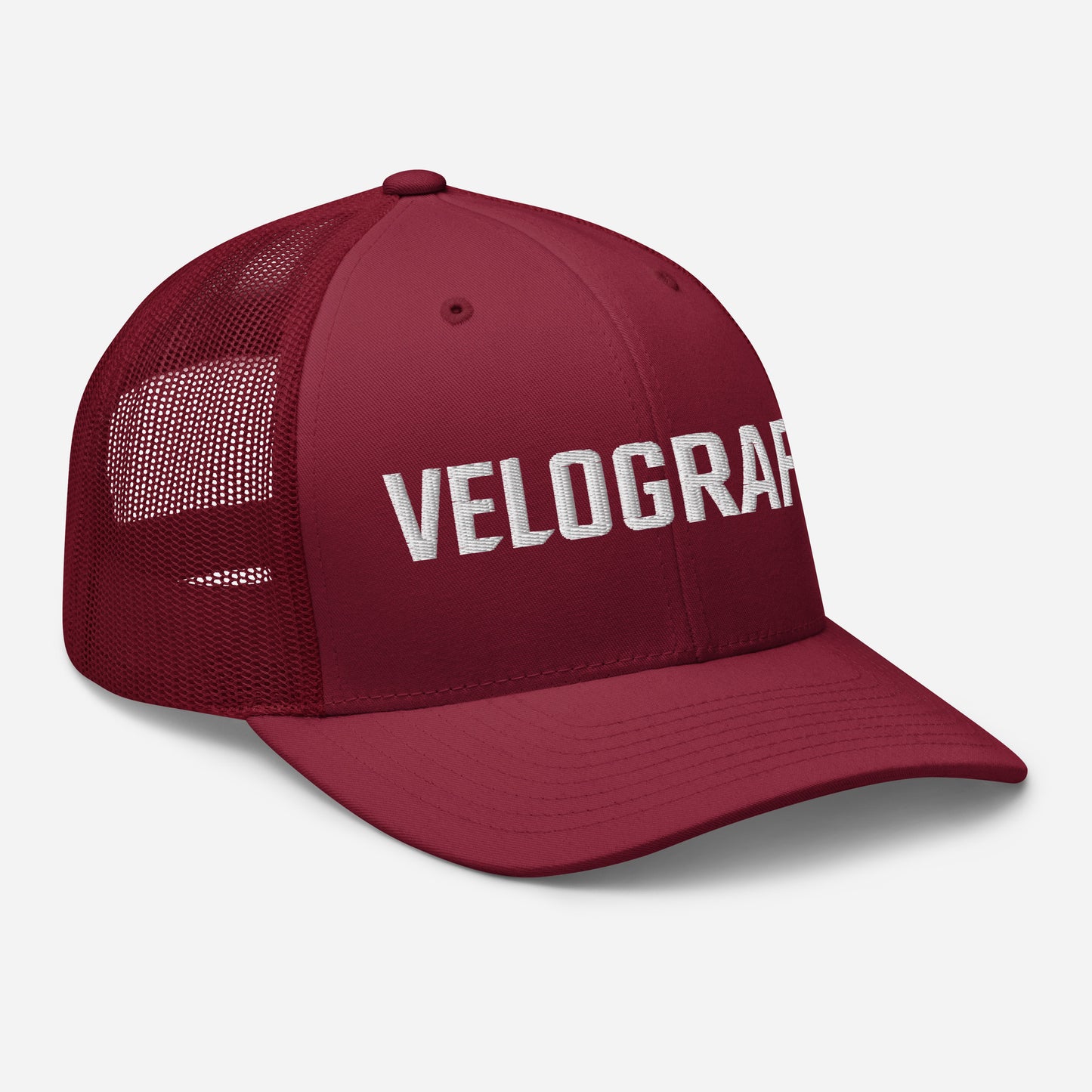 velografik_culture_of_cycling retro-trucker-hat-cranberry-right-front-678fbde4701e2