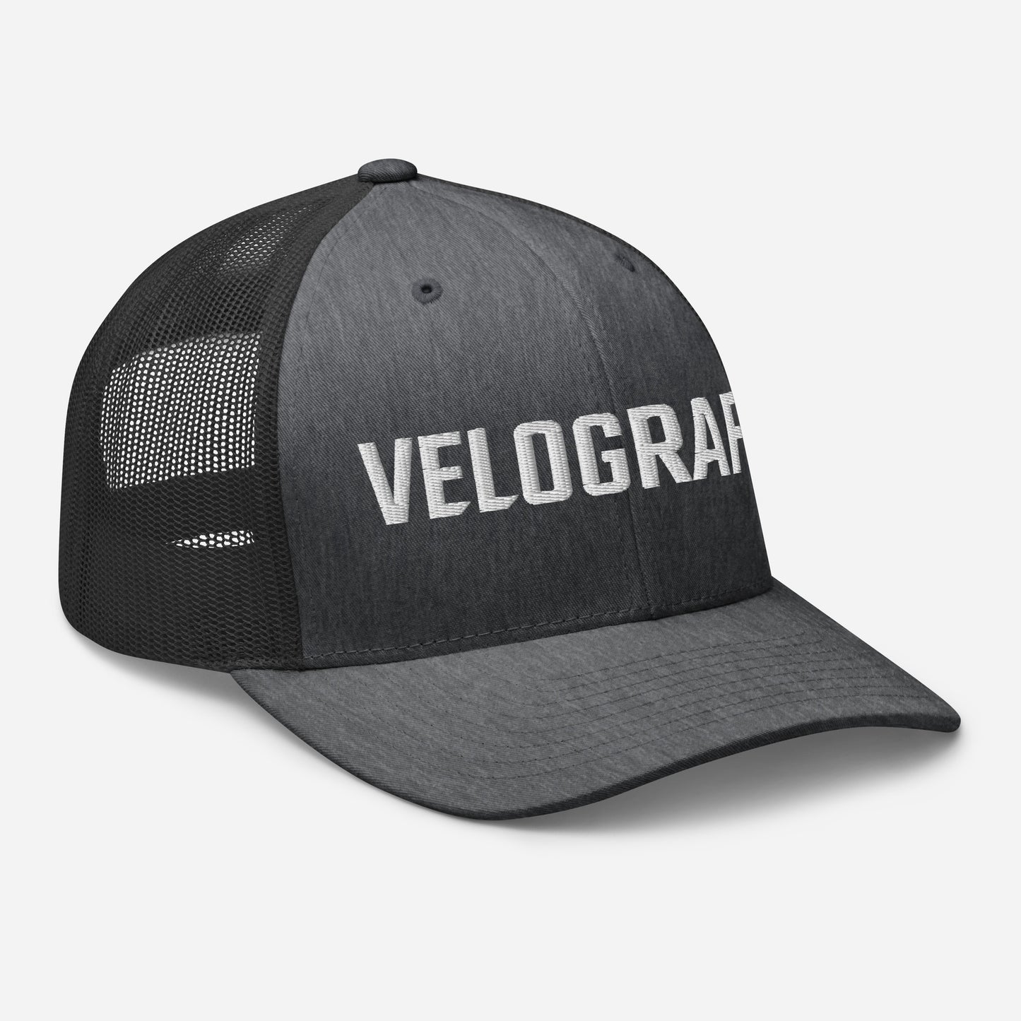 velografik_culture_of_cycling retro-trucker-hat-dark-heather-gray-right-front-678fbde471005