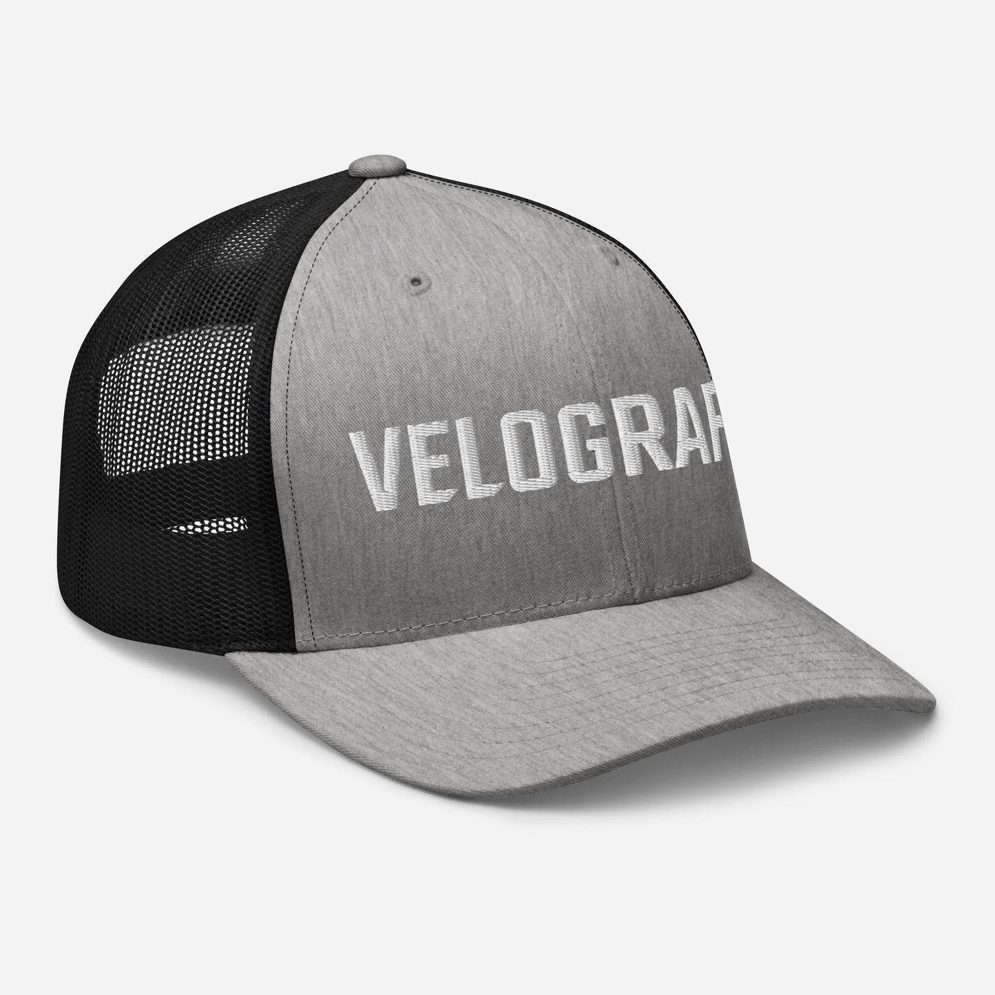 velografik_culture_of_cycling retro-trucker-hat-heather-black-right-front-678fbde472161