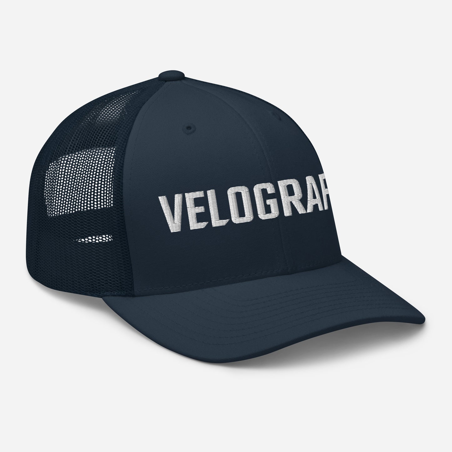 velografik_culture_of_cycling retro-trucker-hat-navy-right-front-678fbde46eec8