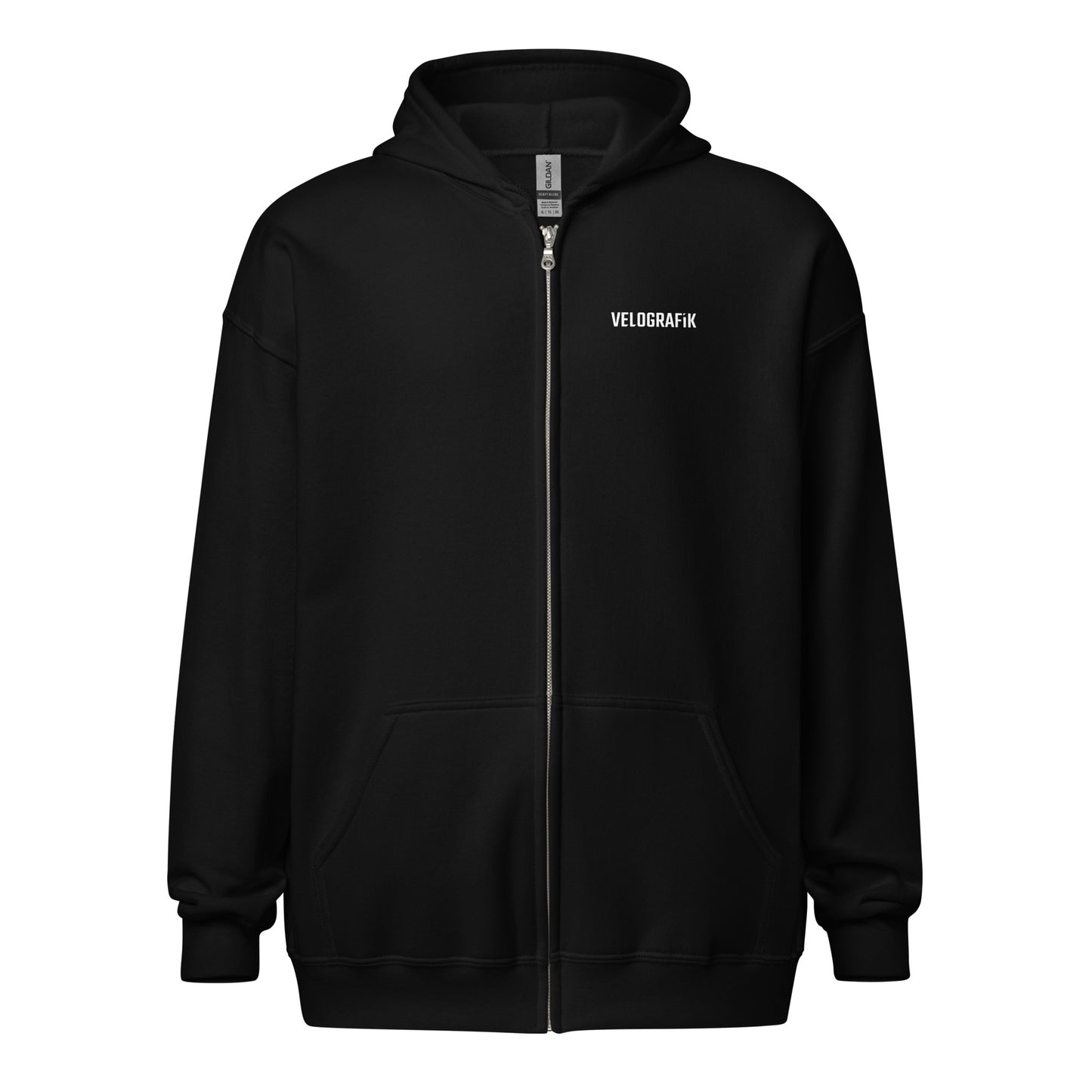 velografik_culture_of_cycling unisex-heavy-blend-zip-hoodie-black-front