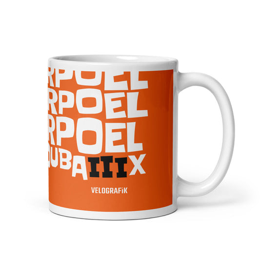 Mathieu van der Poel Paris-Roubaix Three-Peat Cycling Mug-Orange-white-glossy-mug-white-11-oz-handle-on-right-68026d367bf5d