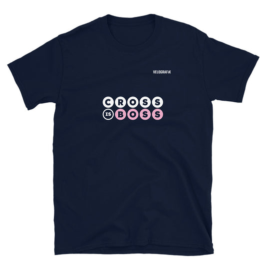 cross is boss cycling unisex-basic-soft style-t-shirt-navy-front-67a37b2d536e5