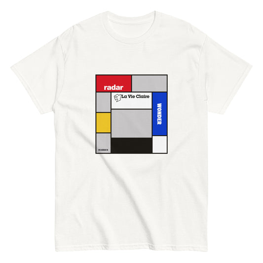 la vie claire lemond hinault 1980s vintage retro cycling team-unisex-classic-tee-white-front-67b5fe060fea4