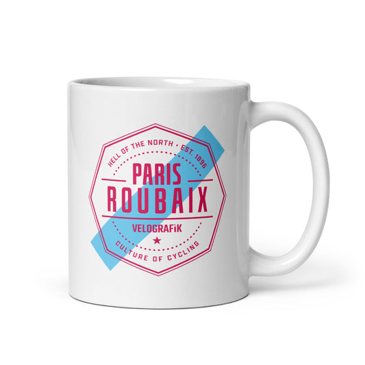 paris roubaix hell of the north spring classic cycling gift mug