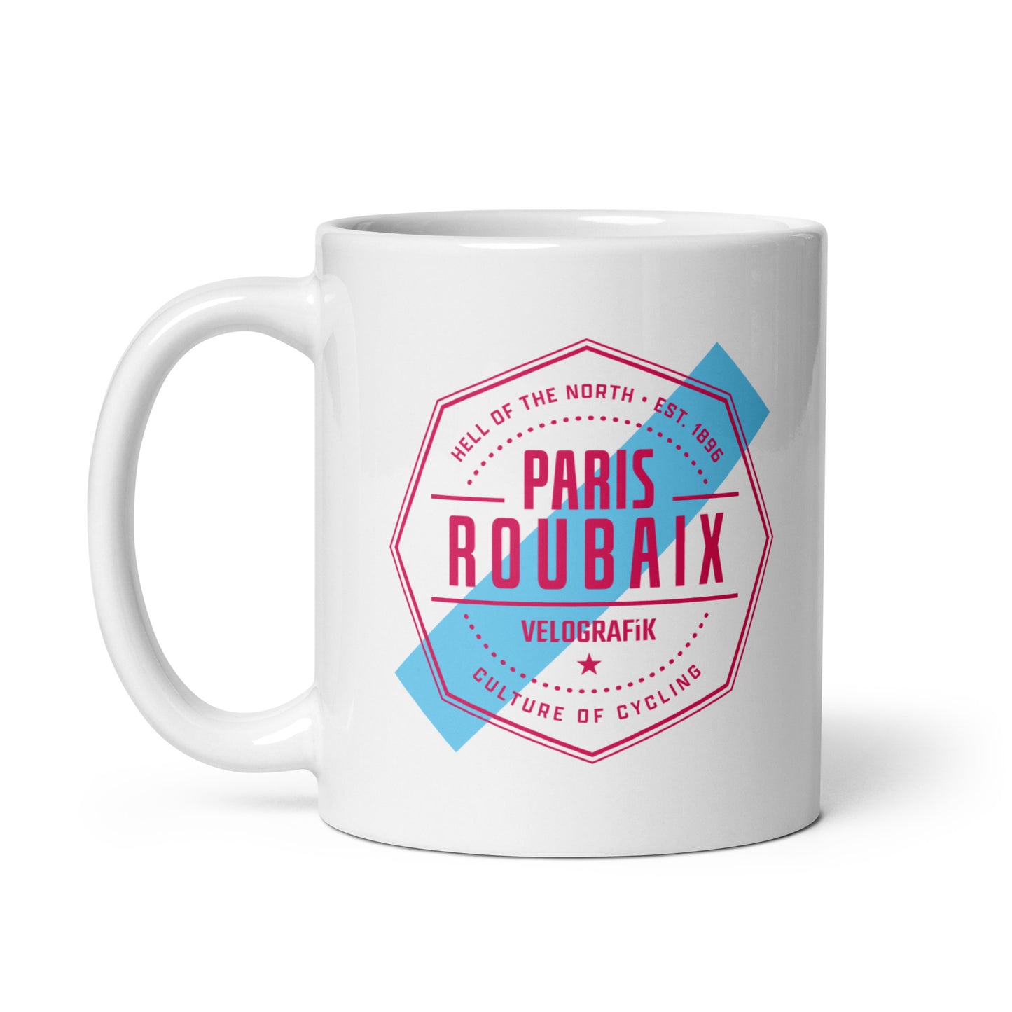 paris roubaix hell of the north spring classic cycling gift mug