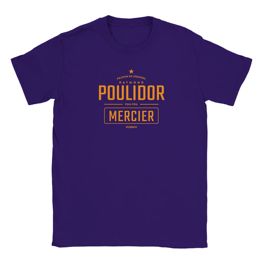 raymond poulidor mercier retro vintage cycling t-shirt