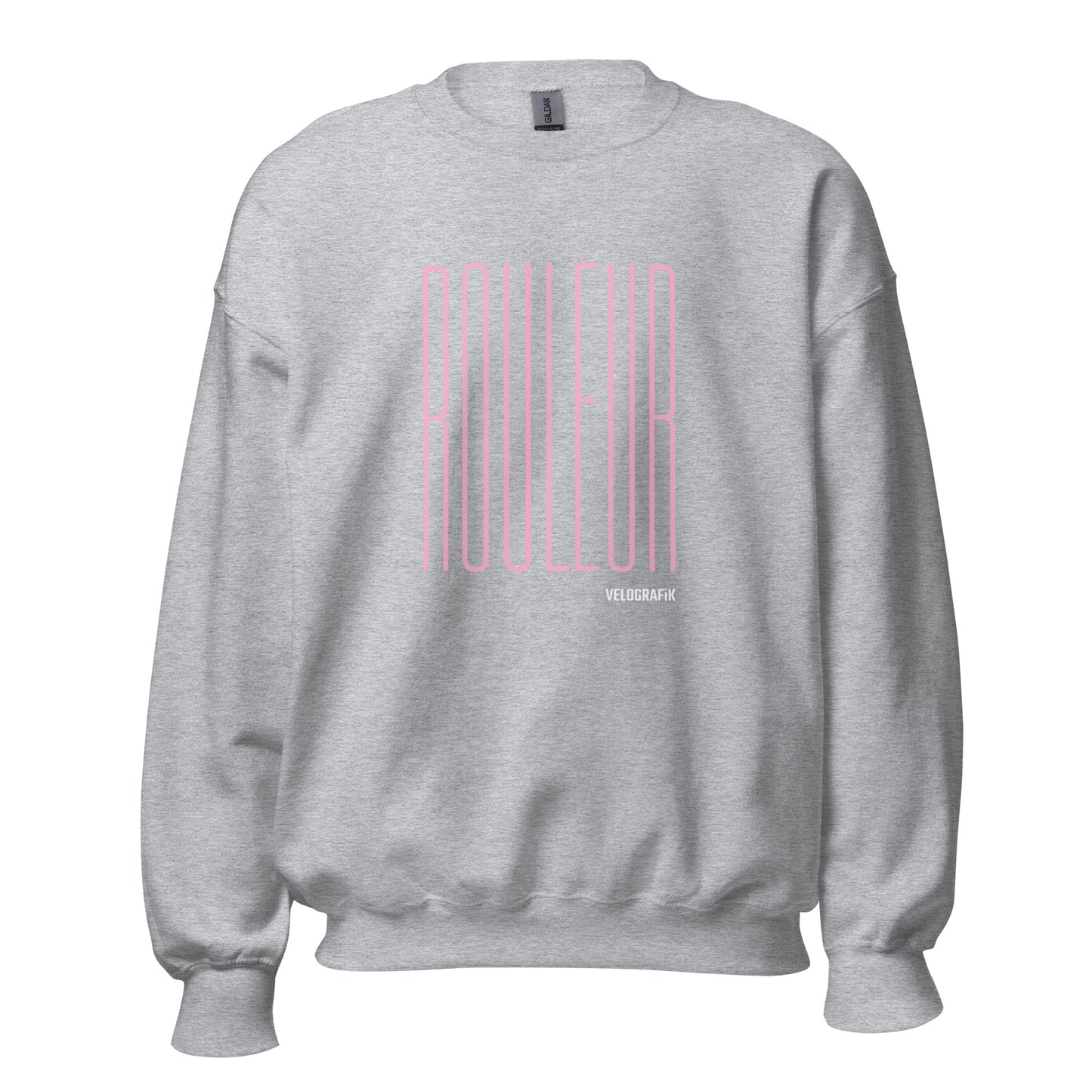 rouleur cycling unisex-crew-neck-sweatshirt-sport-grey-front-67dd8cafd0b69