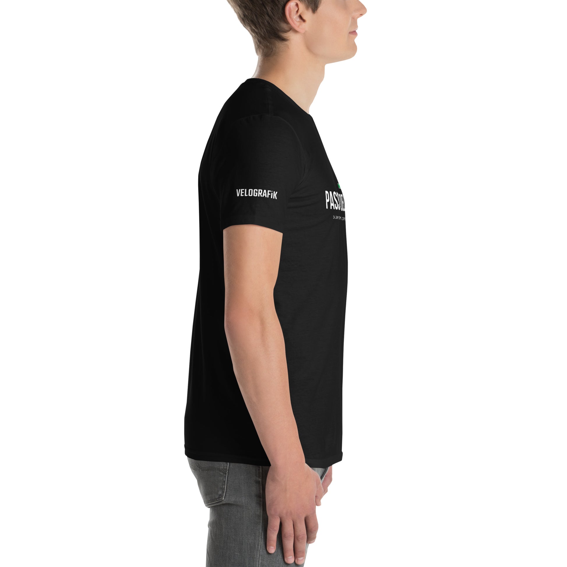 Passo Dello Stelvio Classic Col Short-Sleeve Unisex T-Shirt - Dark - Velografik