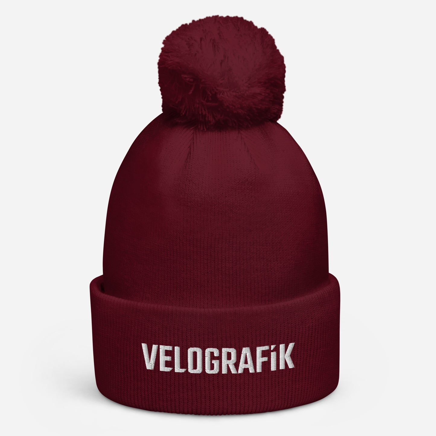 velografik_culture_of_cycling pom-pom-beanie-burgundy-front-678fbaf9a1cb5