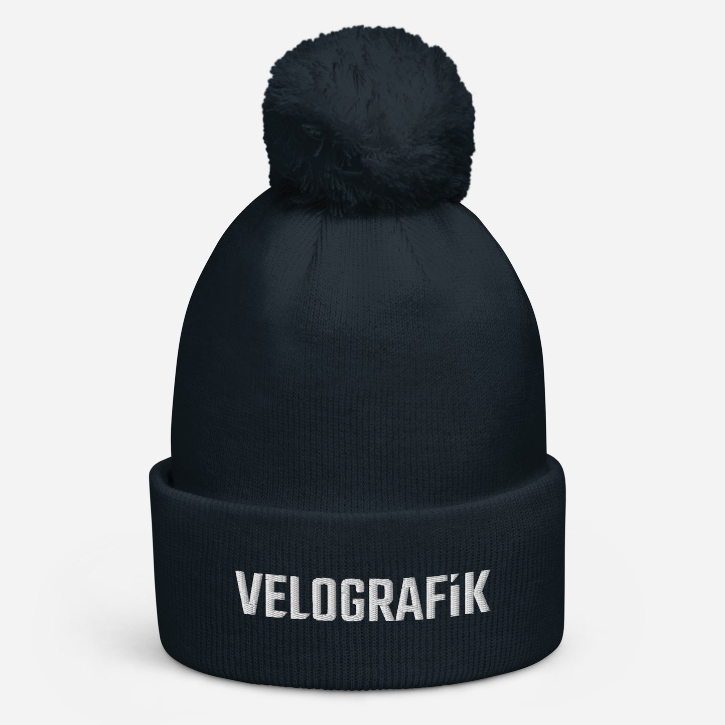 velografik_culture_of_cycling pom-pom-beanie-french-navy-front-678fbaf9a1d2f
