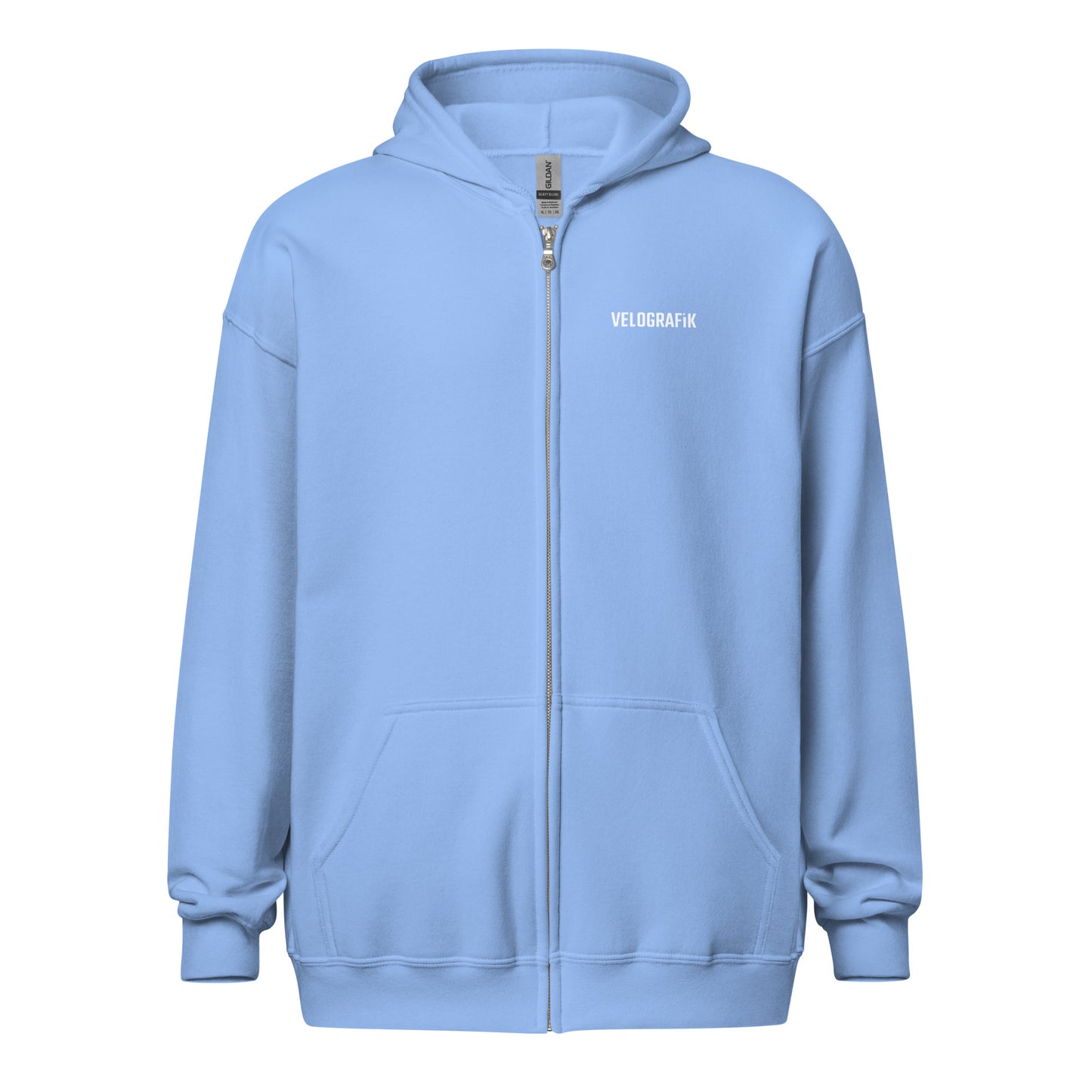 velografik_culture_of_cycling unisex-heavy-blend-zip-hoodie-carolina-blue-front