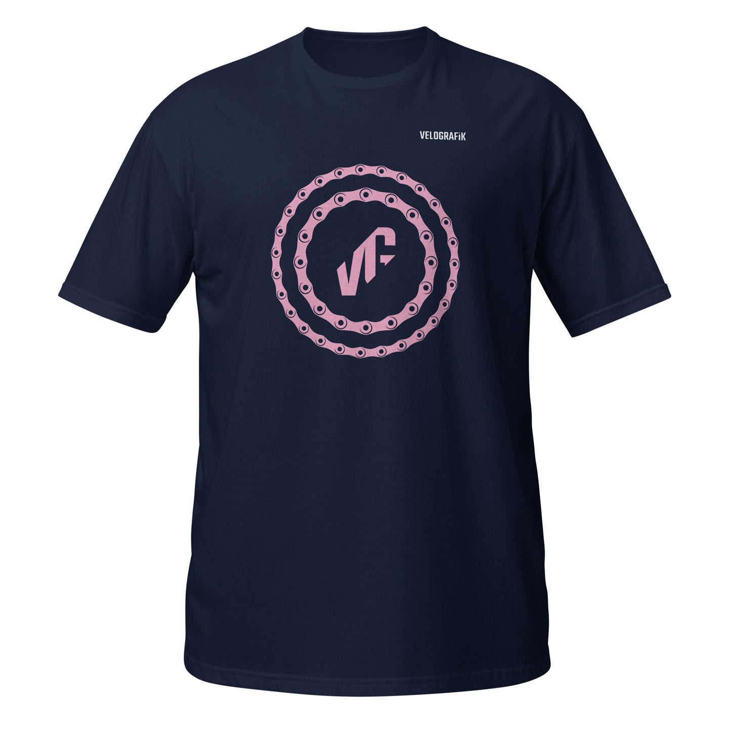 velografik cycling unisex-basic-softstyle-t-shirt-navy-front-67a36d8aeb2a1